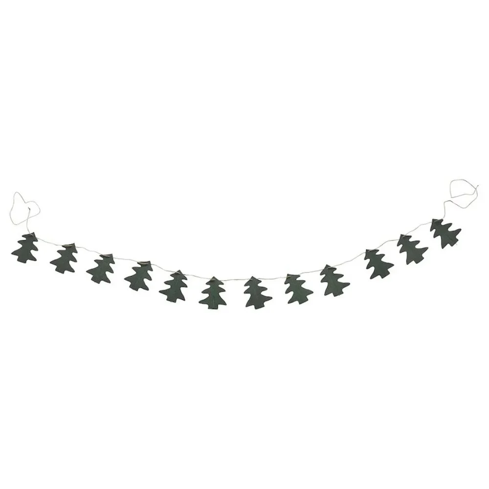IKEA VINTER 2021 Garland, handmade Christmas tree shaped, green, 2 yard